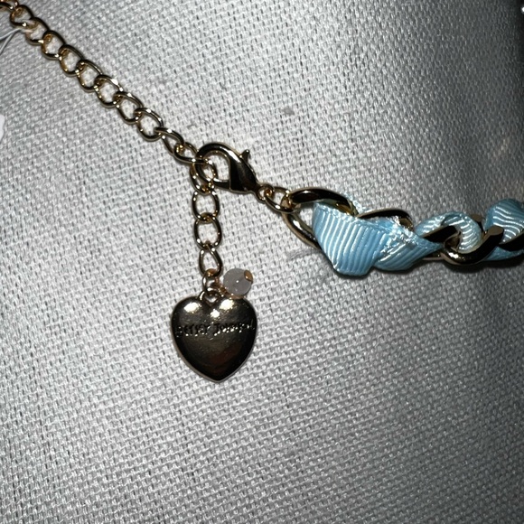 NWT Betsey Johnson Christmas Charm Necklace Faux Pearl Holiday Cluster STATEMEN - Picture 8 of 10